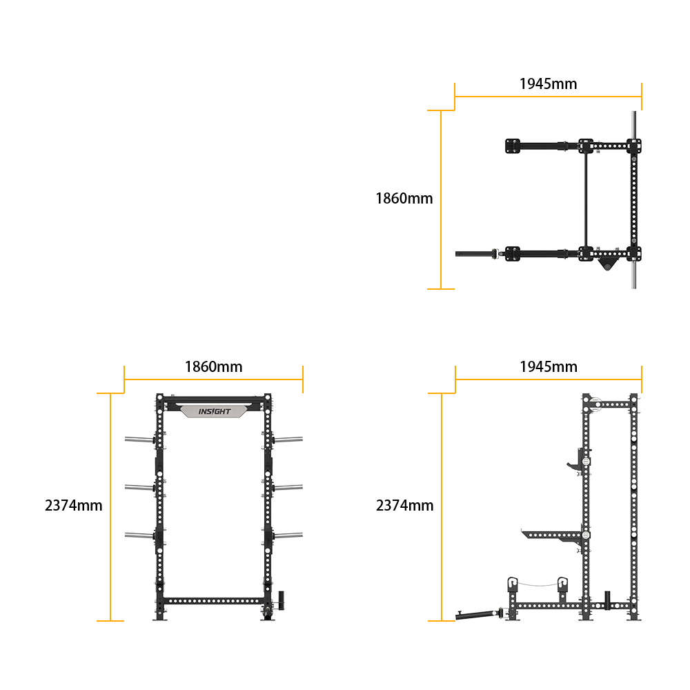 RR-HR-75-02 Half Rack With Deadlift specifications