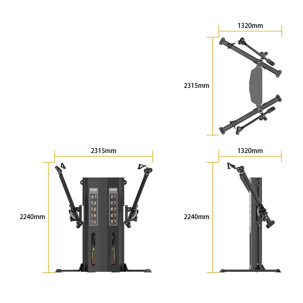 RE8046 DUAL-ARM FUNCTIONAL TRAINER specifications