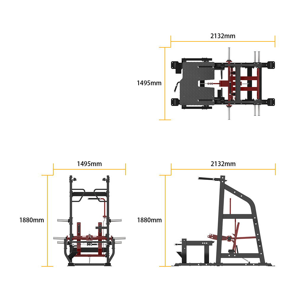 DH039 MULTI BELT SQUAT specifications