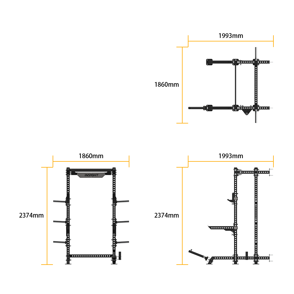 RR-WMHR-75-01 Wall-Mounted Half Rack specifications