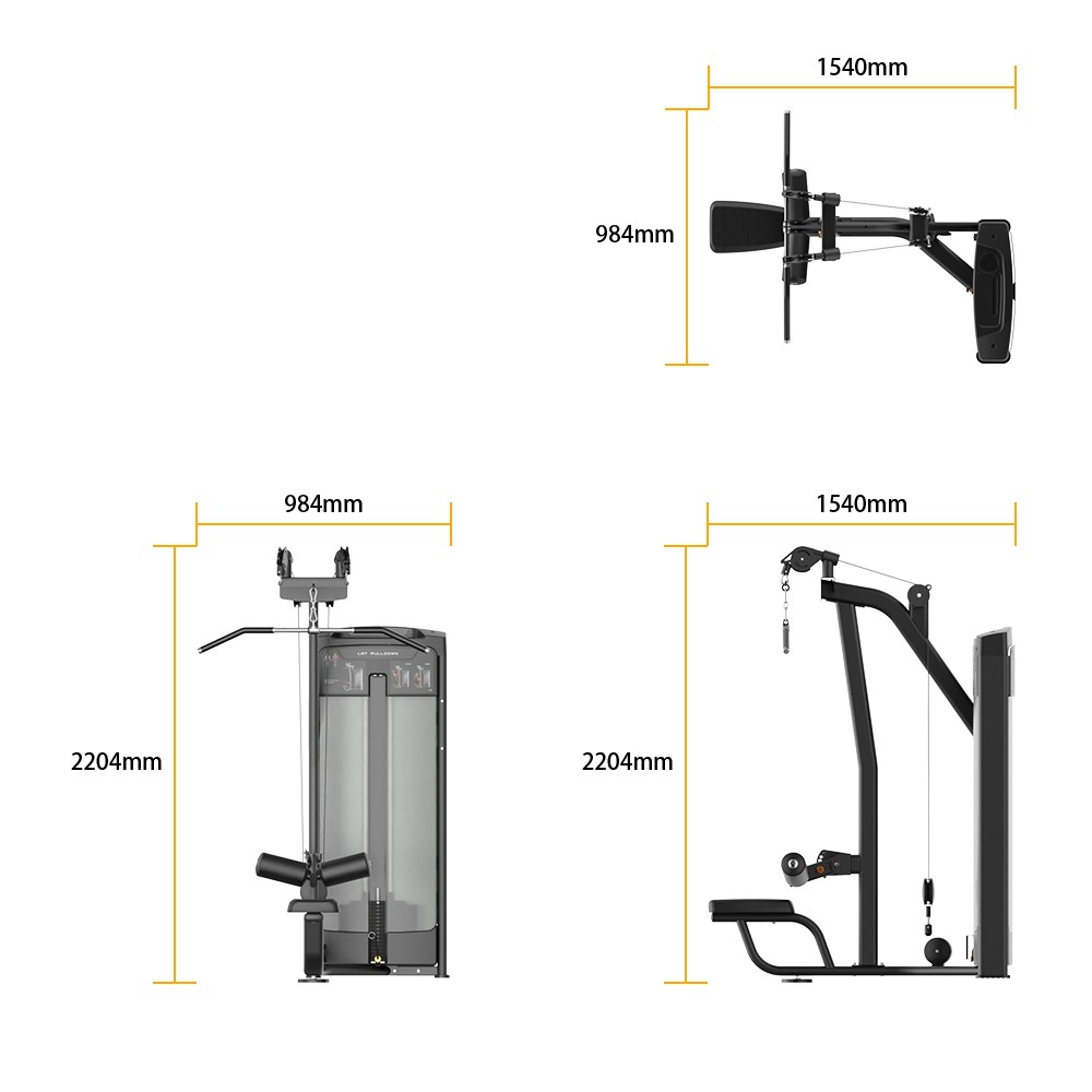 RE8011 DUAL PULLEY LAT PULLDOWN specifications