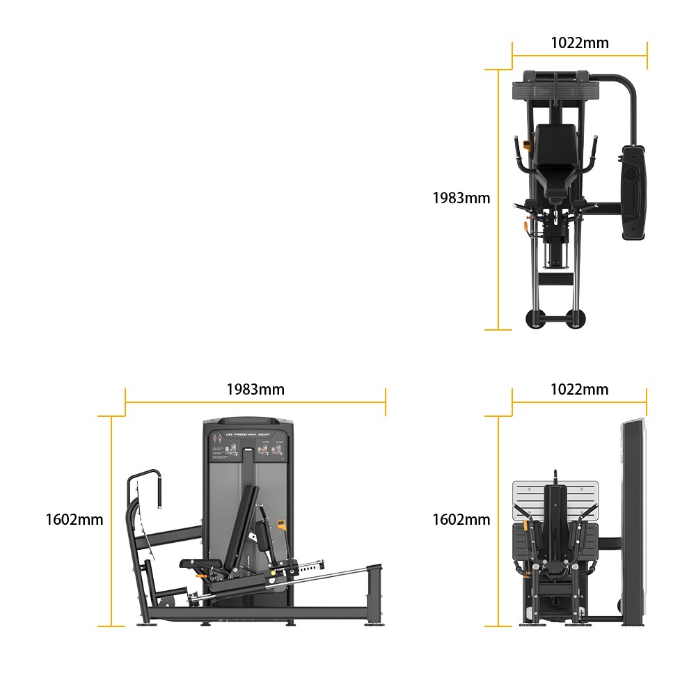 RE8016 LEG PRESS/HACK SQUAT specifications