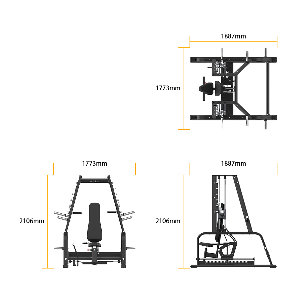 SH056 INCLINE/SHOULDER SMITH PRESS specifications