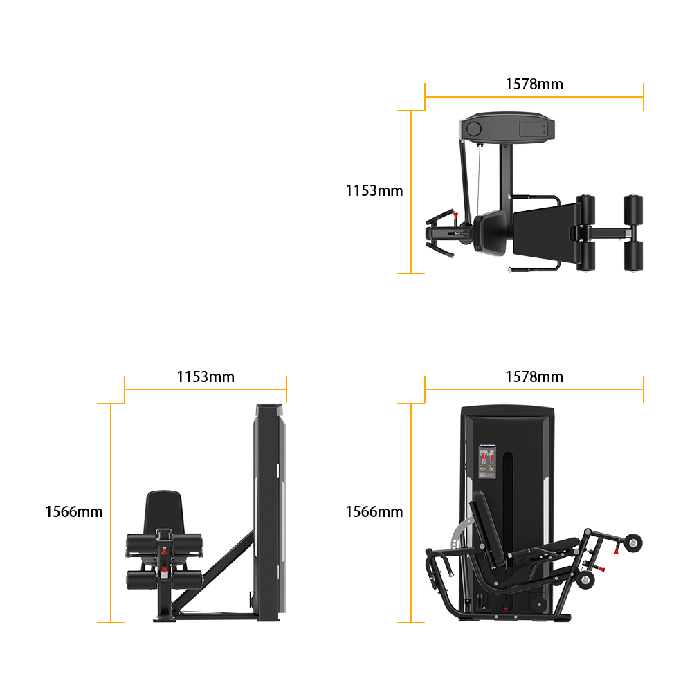 SA031 LEG EXTENSION/PRONE LEG CURL specifications