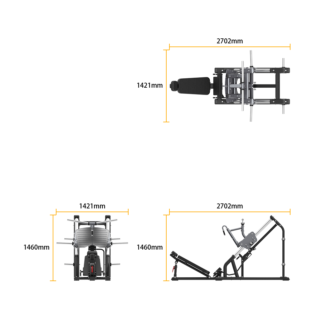 SH019 LINEAR LEG PRESS 45° specifications