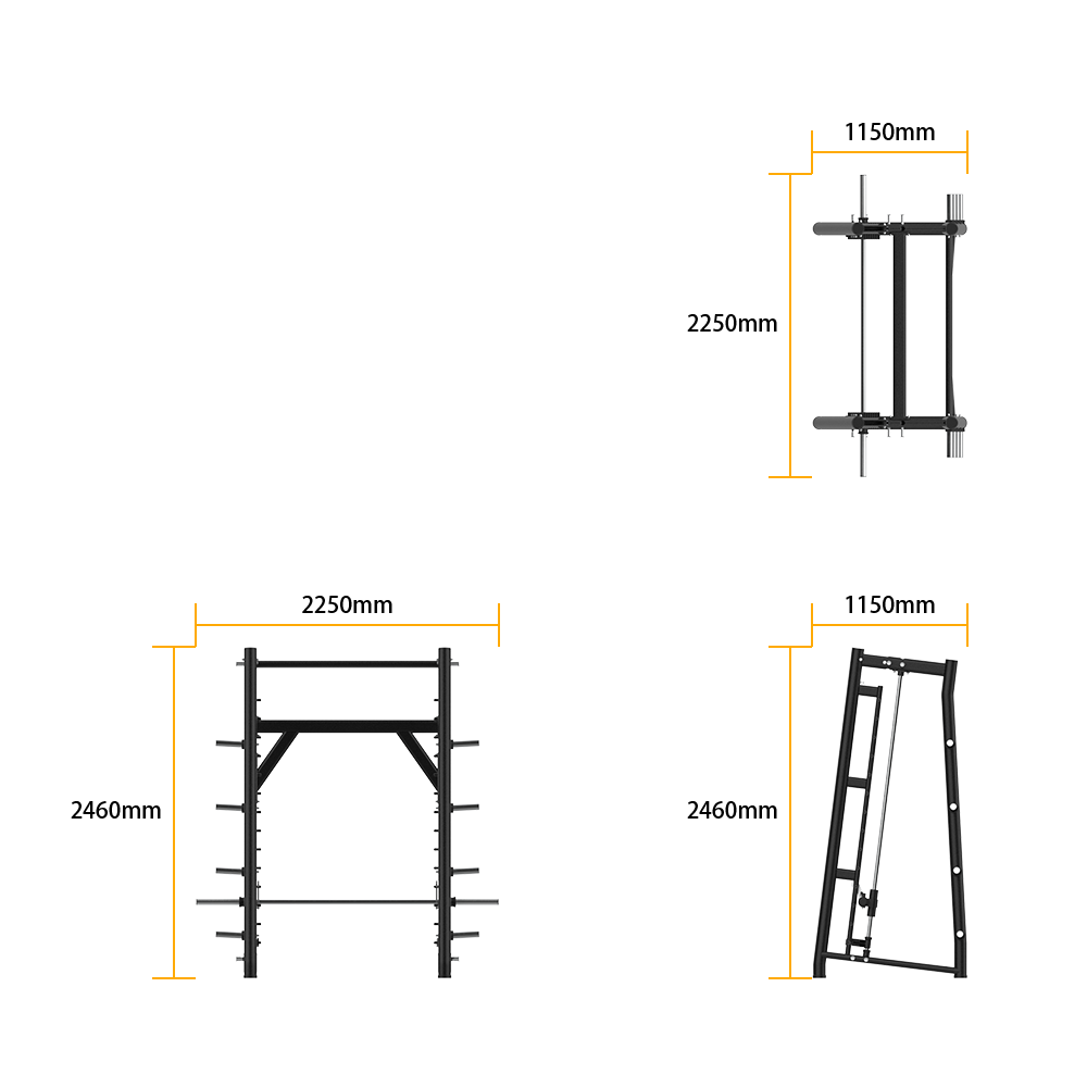 RE6030 7° ANGLED SMITH MACHINE specifications
