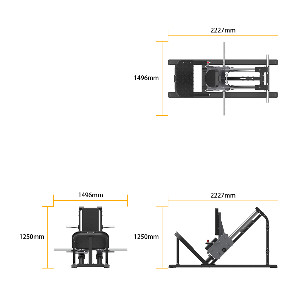 SH009 SEATED HACK SQUAT specifications