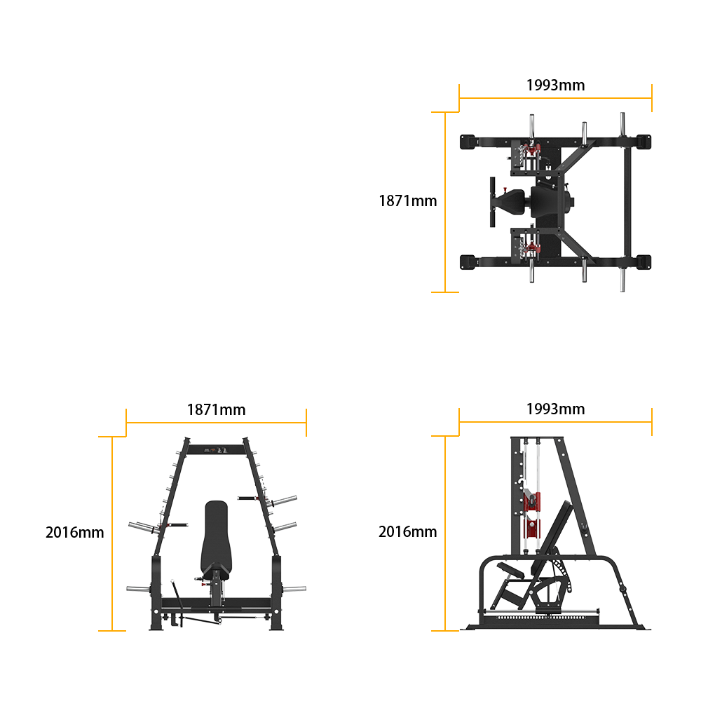 DH056 INCLINE/SHOULDER SMITH PRESS specifications