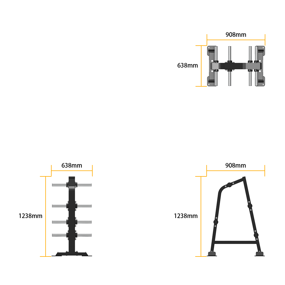 DH011 WEIGHT PLATE TREE specifications