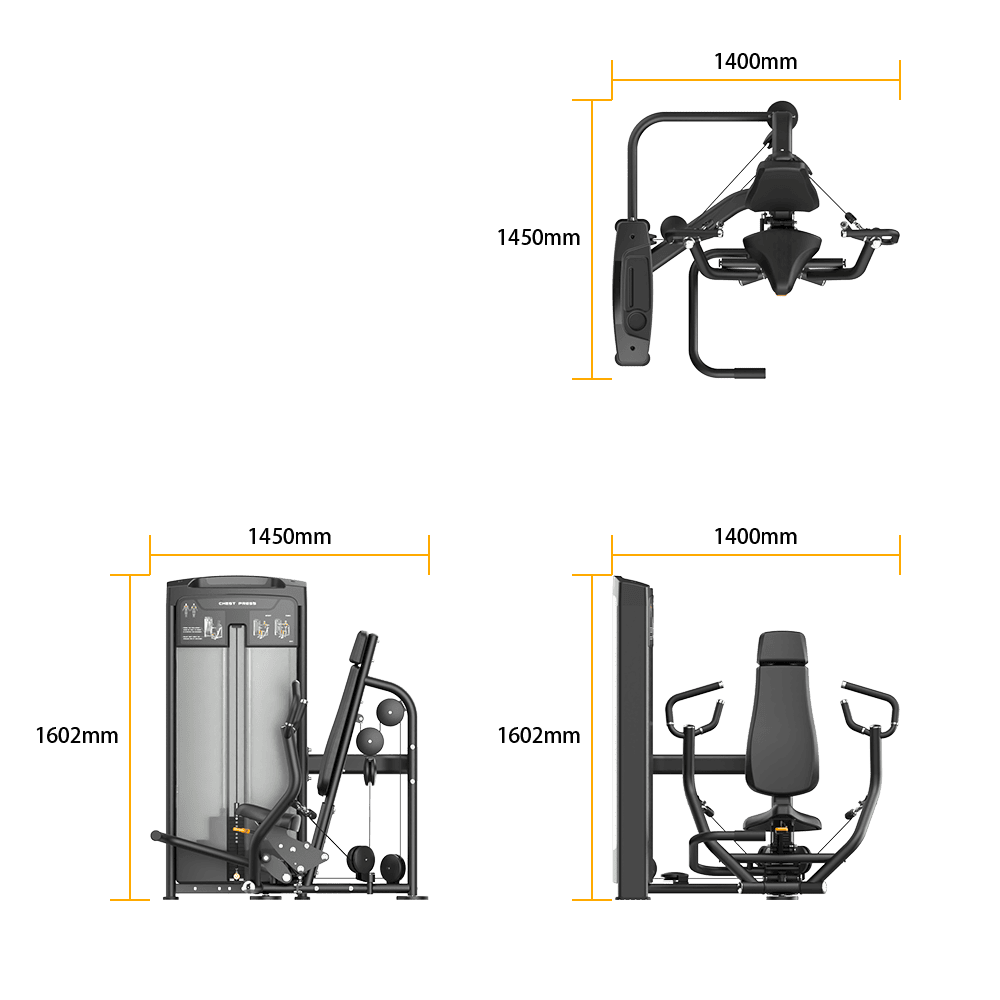 RE8001 ISO-LATERAL CHEST PRESS specifications