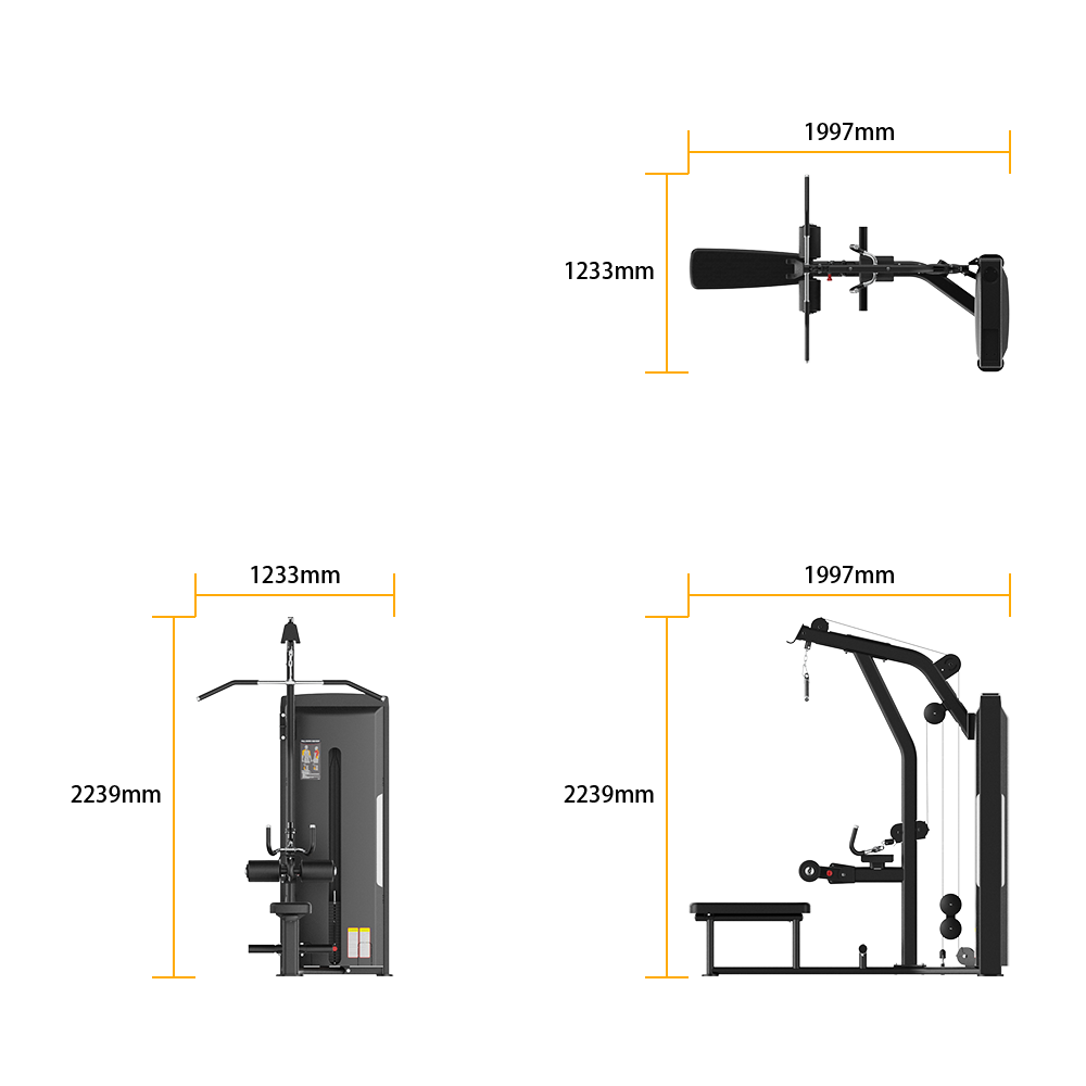 SA026 LAT PULLDOWN/SEATED ROW specifications