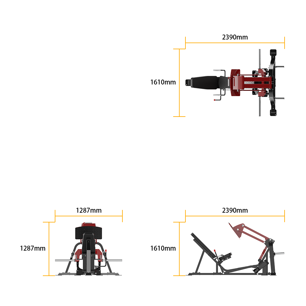 DH008 V LEG PRESS specifications
