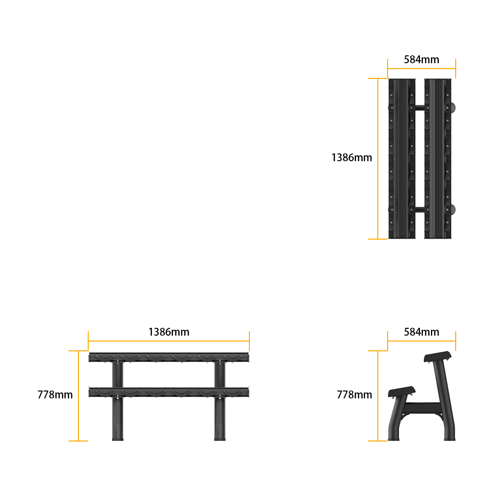 RE6036 DUMBBELL RACK specifications